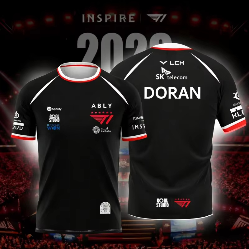 2026-2027 قميص فريق T1 ESPORTS - مراجعة Esports Gaming Sleeve وسعره