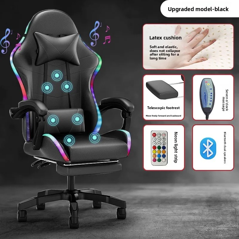 كرسي ألعاب مع إضاءة وسماعة بلو - مراجعة Esports & Gaming Optics Gmbh وسعره